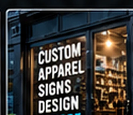 Window vinyl and storefront signage